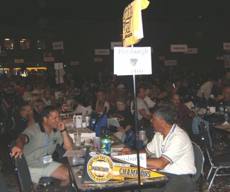 Delegates never leave the table during lunch...
