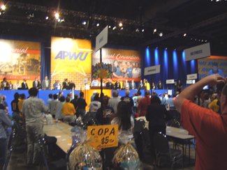 The convention opens....