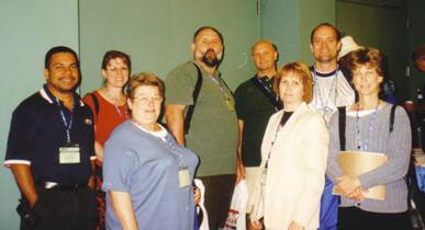 Some of the Pennsylvania delegates gather