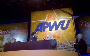 President Bill Burrus presents John Richards