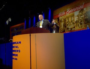 Governor Ed Rendell makes his address