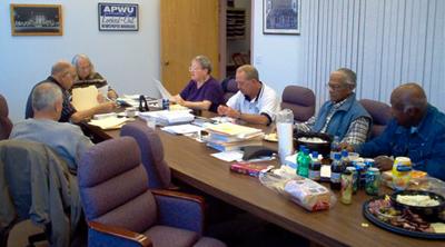 The meeting begins with a reading of the minutes