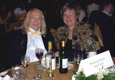 Relaxing after the work of the conference is over.