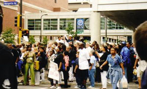 National Delegates picketing Cheney fundraiser